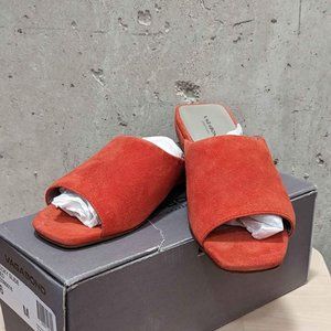 Vagabond Becky Slide Sandals, Coral Suede - Size 36